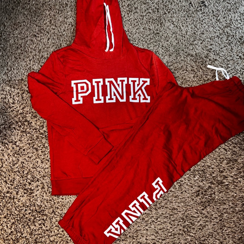 NWOT PINK Victoria's Secret Rust Hoodie